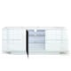image 5 of Centurion Supports AVITUS ULTRA Remote Friendly BeamThru Gloss White with 4-White Drawers 32"-65" Flat Screen TV Cabinet White
