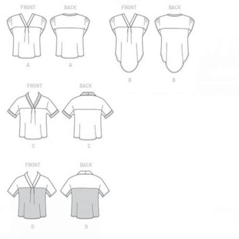 image 1 of McCall's 7359 Paper Sewing Pattern – Women’s Top, Sizes Zz (L–XL–XXL), Easy