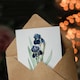 image 3 of Pierre-Joseph Redouté Art Card Bearded Iris Vintage Botanical