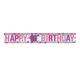 image 1 of Amscan Holographic Happy 16th Birthday Banner - Pink - One Size
