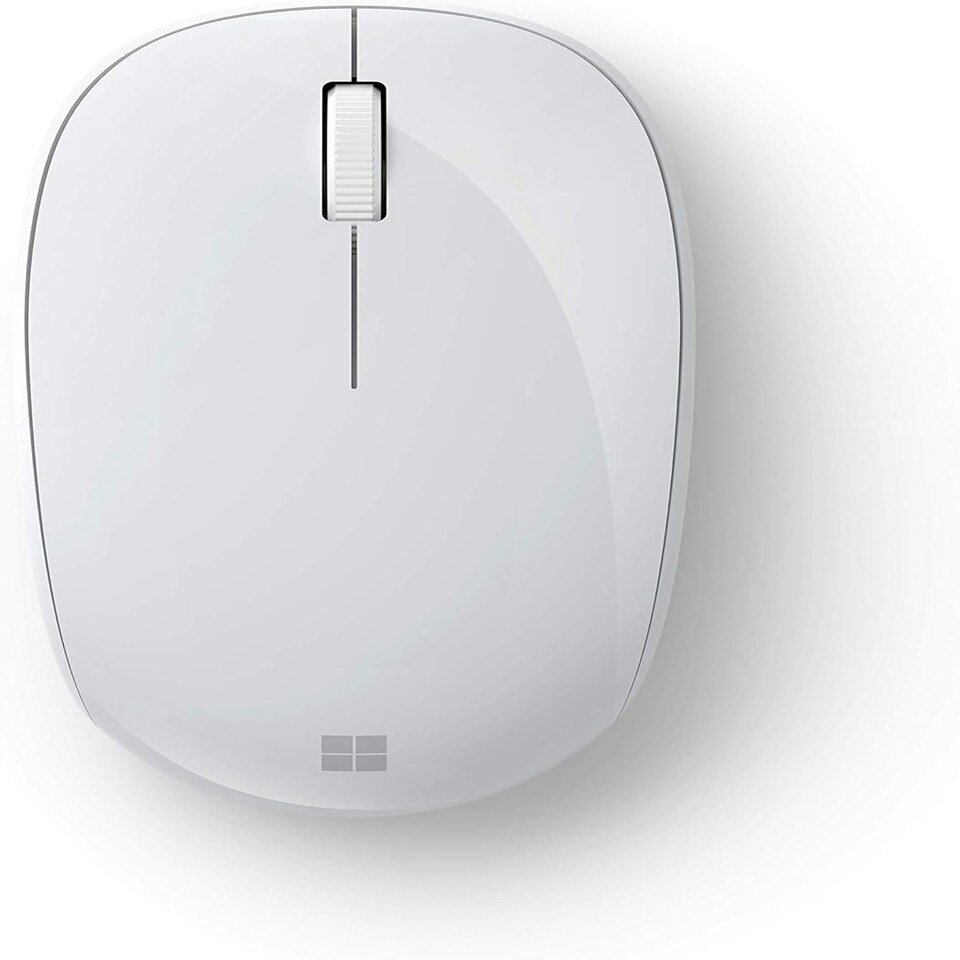 image 1 of Microsoft Bluetooth Optical Wireless Mouse 4-Button Scroll Wheel - White RJN-000-ERGO-WHITE