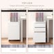 image 6 of Vinsetto 3-Drawer Vertical Filing Cabinet with Pencil Tray, Lock and 5 Wheels, Steel Mobile File Cabinet, for A4, Legal and Letter Size, Pre-Assembled Body, White