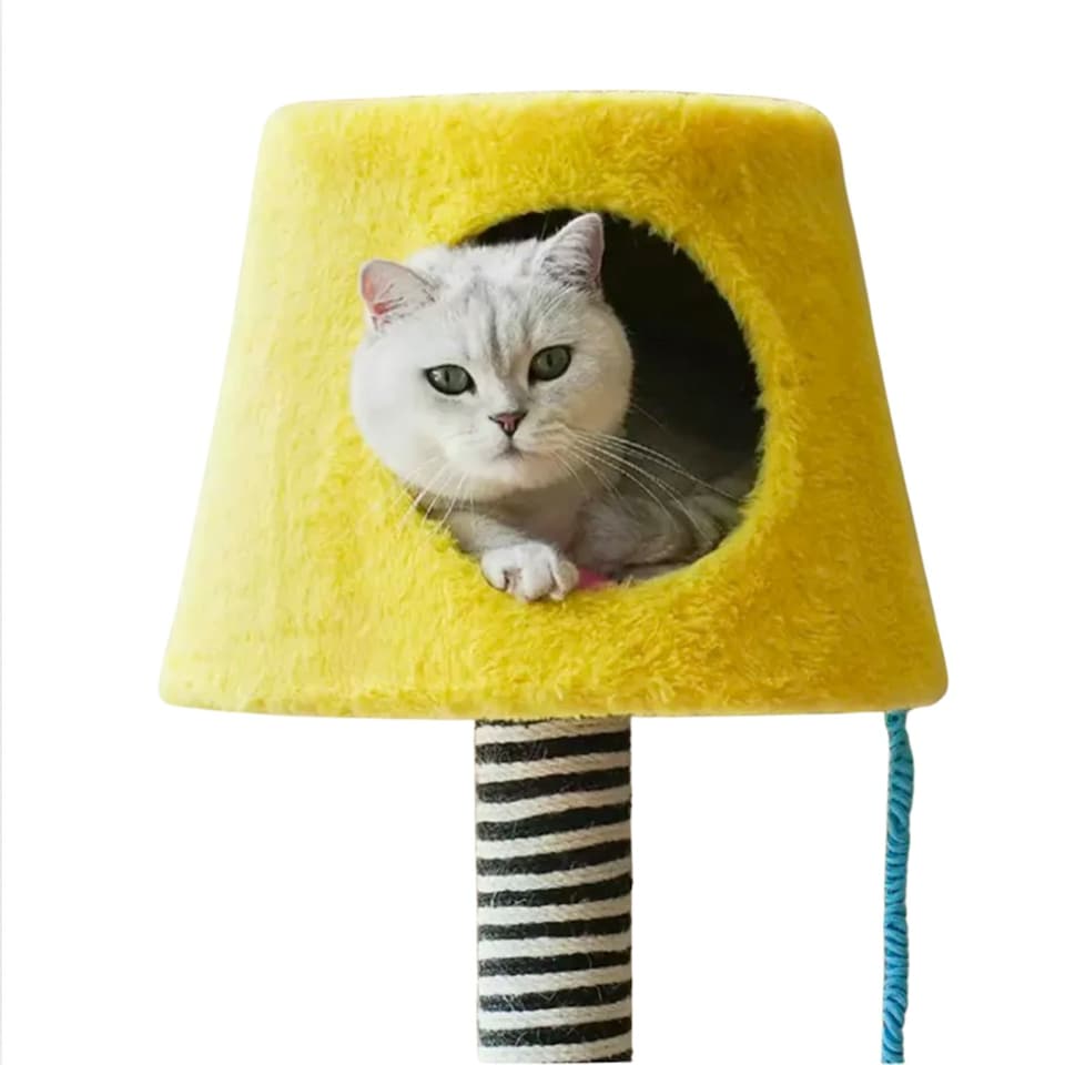 image 1 of ZEZE Modern Lamp Cat Tree