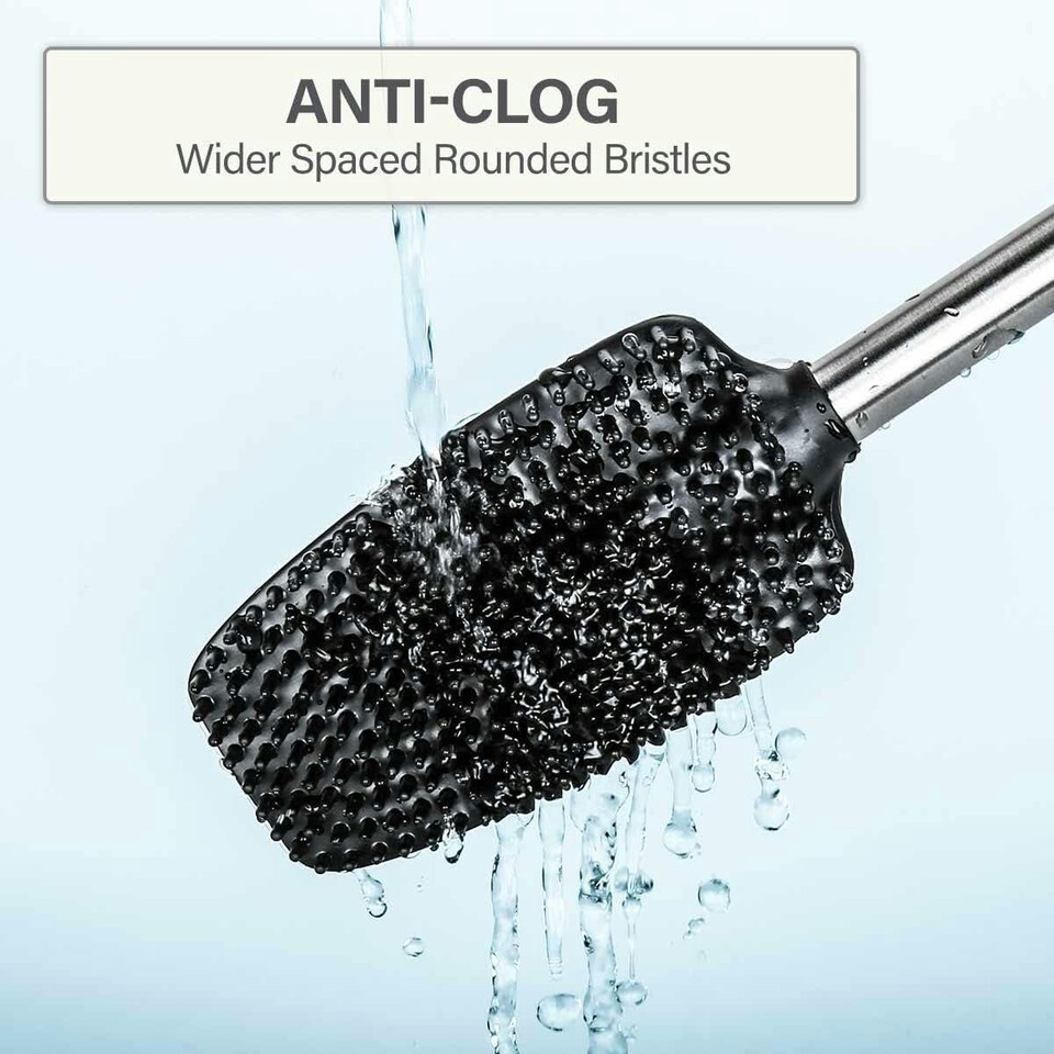 image 1 of CALITEK Toilet Brush Flexible Silicone Bristles and Brush Head