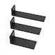 image 1 of Tutti Bambini Set of Three L-Shaped Wall Shelves - Slate Grey