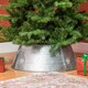 image 7 of HOMCOM 66cm Christmas Tree Collar with Hollow Snowflake Patterns Silver