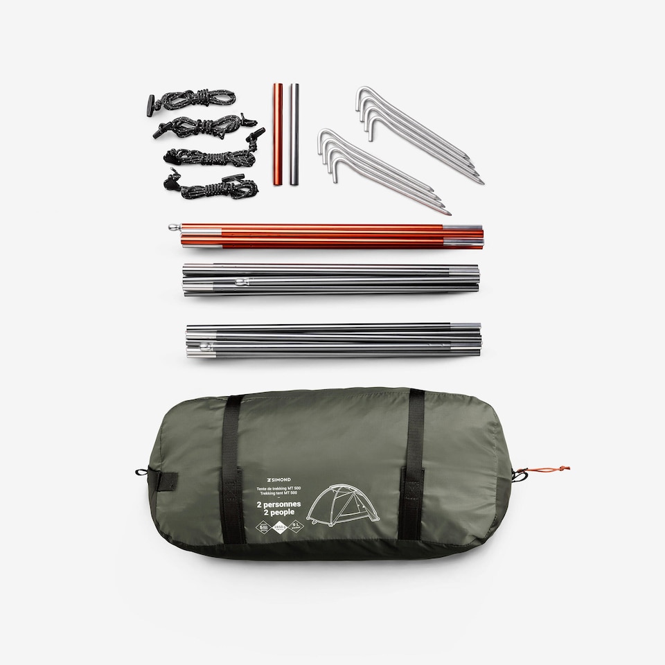 image 1 of Decathlon 2-person Dome Trekking Tent MT500
