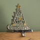 image 4 of 22cm Silver Christmas Stocking Hanger - We Wish You a Merry Christmas