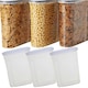 image 1 of 2 x 3L Dry Food Clear Plastic Airtight Cereal Container Perfect For Kitchen Cupboards Locks In Freshness | Clear