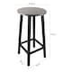 image 2 of Groundlevel Set Of 2 Wooden Tall Bar Stools Bar Chair Breakfast Kitchen Counter | Grey | Grey