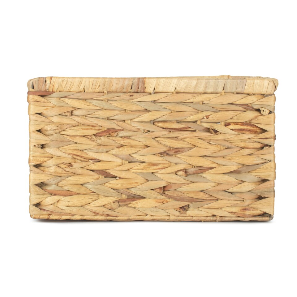 image 1 of Nordic Water Hyacinth Storage Basket Brown | Brown | L