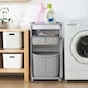 image 2 of Living and Home 3-Tier Storage Rack Laundry Basket with Wheels