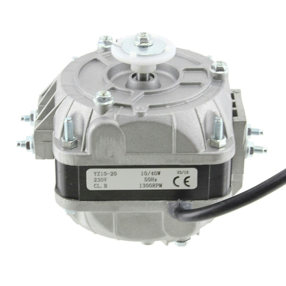 image 1 of SPARES2GO Universal Commercial Fridge Freezer Fan Motor Kit (1300RPM, 10 / 40W)