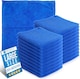 image 1 of Microfibre Cleaning Cloth 40x40cm Super Absorbent Lint Free Microfiber Cloths Cleaning for Home, Kitchen, Mirrors, Car - Pack of 20