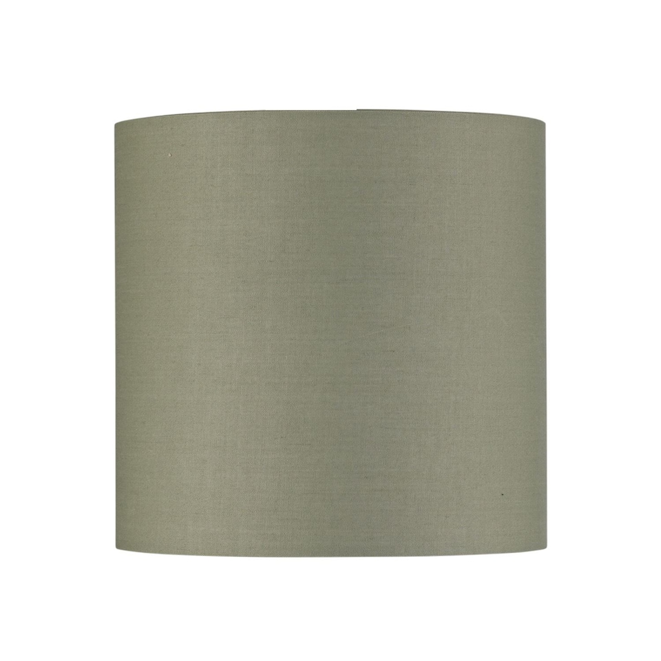 image 1 of Set of 2 Sage Green Textured Cotton 17cm Table Lamp Shades | Green | Small | 2