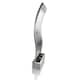 image 3 of Primrose Curved Silver Stainless Steel Water Feature Wall Cascade 183cm