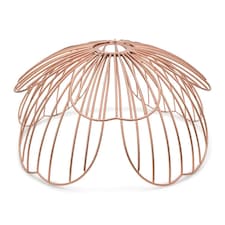 ValueLights Pink Metal Flower Easy Fit Ceiling Pendant Light Shade - Bulb Included