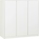image 6 of Malvern 4 Piece Bedroom Set with 3 Door Triple Wardrobe Black