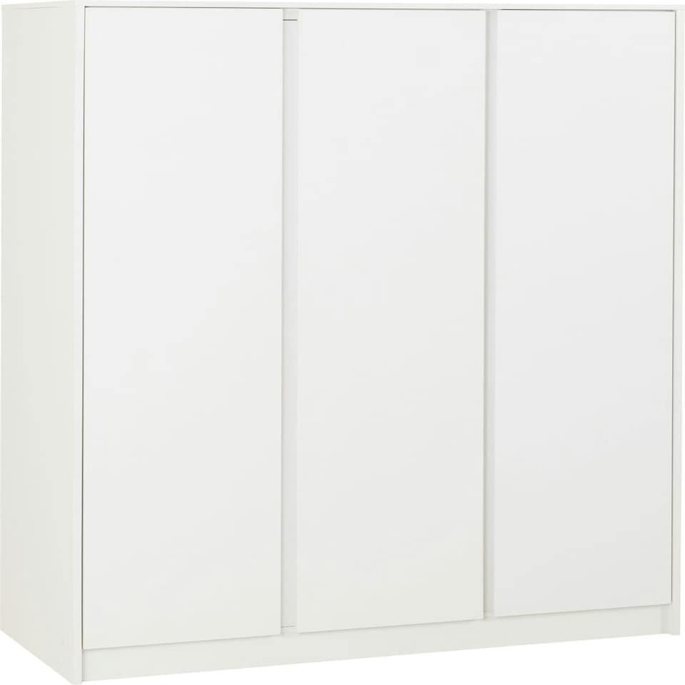 image 1 of Malvern 4 Piece Bedroom Set with 3 Door Triple Wardrobe Black