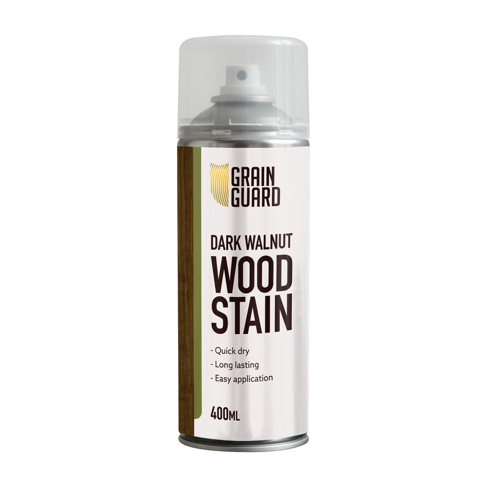 Grain Guard Water Based Wood Stain Spray - Dark Walnut - 400ml