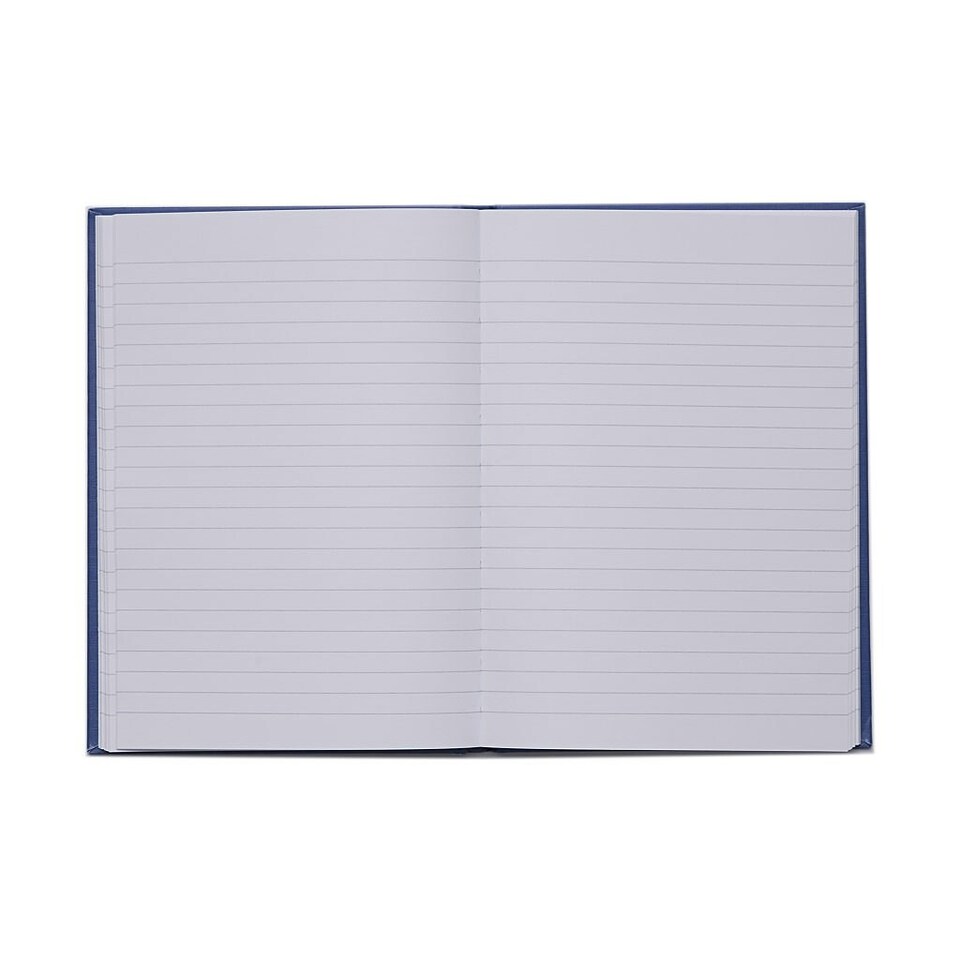 image 1 of Rhino A5 192 Page Blue 8mm Lined Casebound Book