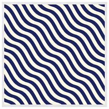 Wavey lines (Picture Frame) White | L