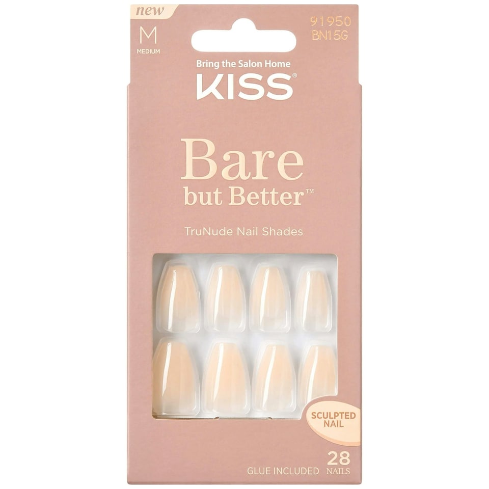 Kiss Bare But Better False Nails Embrace It (1 x 2g) Blue