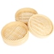 image 9 of KitchenCraft Steaming Basket Wood Bamboo 2 Tier 25cm