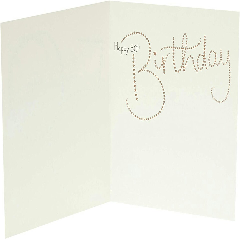 image 1 of 50th Birthday Card Age 50 Time to Celebrate
