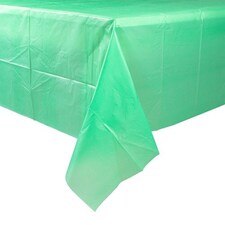 Emerald Green Economy Plastic Tablecover 1.83m x 1.37m