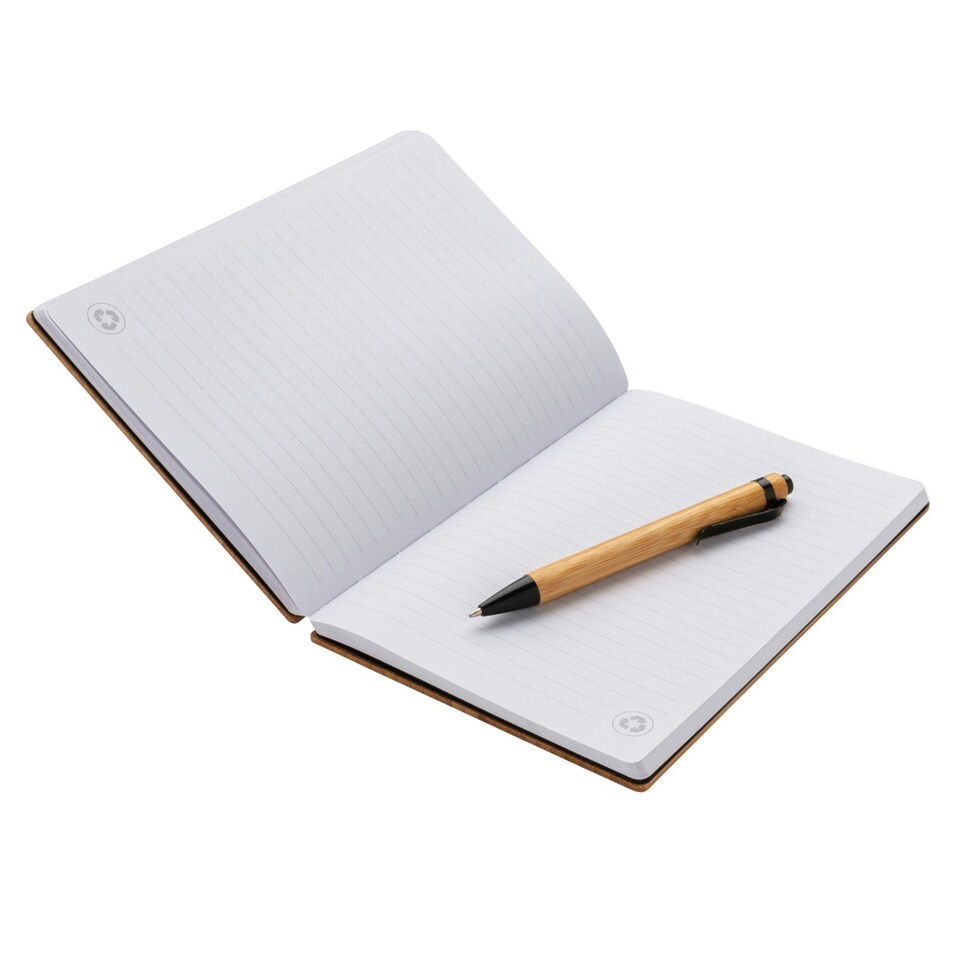 image 1 of XD Collection Bamboo A5 Notebook & Pen Set - Brown - One Size
