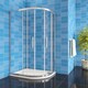 image 4 of Aica Bathrooms 1000x900x1850mm Quadrant Shower Enclosure Walk In Corner Cubicle Glass Screen Door | Chrome