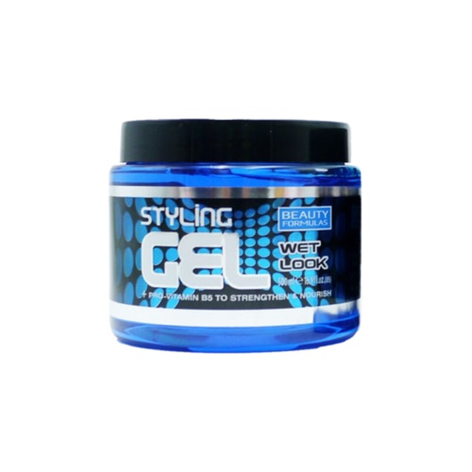 BEAUTY FORMULAS Wet Look Blue Styling Gel 500ml