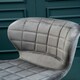 image 5 of Interiors by Premier Warton Grey Velvet Bar Chair Grey