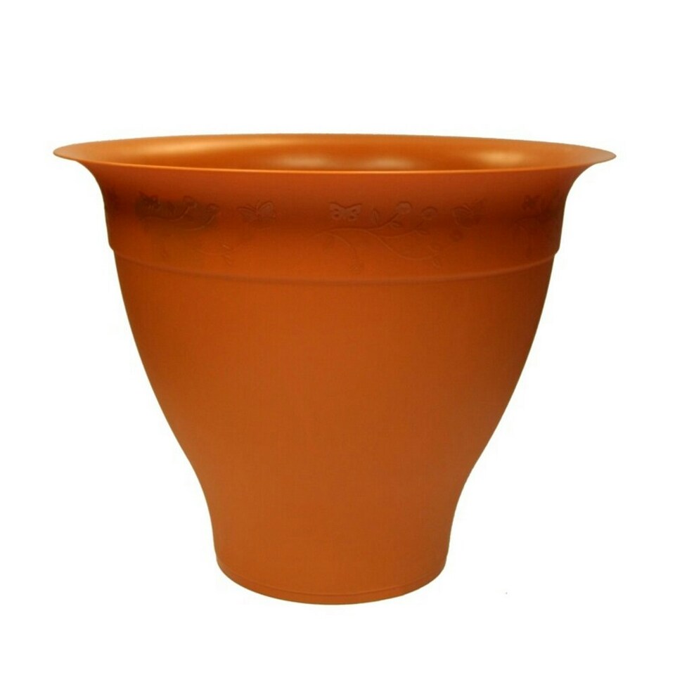 Thumbs Up Greenfields Round Planter - Terracotta - 16cm