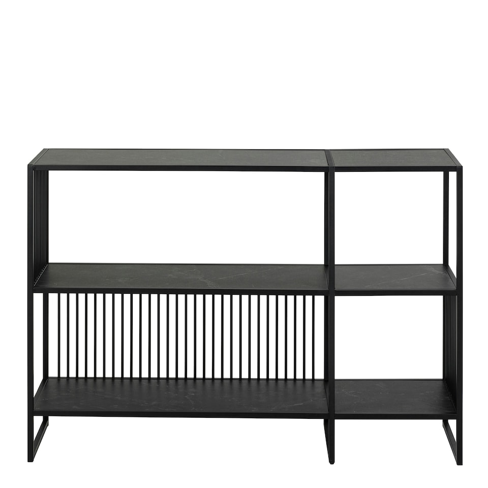 image 1 of Strington Bookcase with 2 Shelves in Black