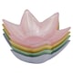 image 5 of Glass Star Shaped Nibble Bowls Decorative Serving Dishes | Multi | Two of each colour (8 Set)