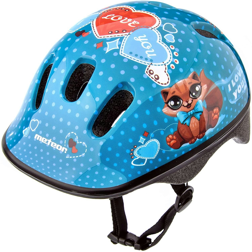 image 1 of Helmet for Kids Toddlers – Lightweight Adjustable Bike Helmet for Boys & Girls – Safety Crash Protection for Cycling, Scooter, Skateboard – KS06 Blue | Kity | XS