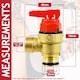 image 2 of SPARES2GO Pressure Relief Valve for Vaillant ecoFIT ecoTEC Plus Pro VU VUW Boiler 3 Bar 1/2" Safety PRV (178985)