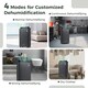 image 8 of COSTWAY 25L/D Dehumidifier with 4 Modes & 3-Color Indicator Black