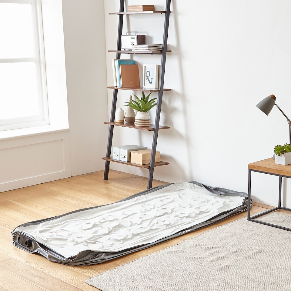 image 1 of Neo Inflatable Air Bed with Built-in Electric Pump | White | Single