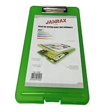 A4 Green Clipboard Box File - Storage Filing Case