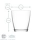 image 3 of LAV Vega Water Glasses - 340ml - Clear - Pack of 6 Clear