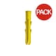 image 1 of Securfix Wall Plugs (Pack of 100) - Yellow - One Size