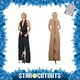 image 2 of Miley Cyrus Black Jumpsuit Lifesize Cardboard Cutout 167cm