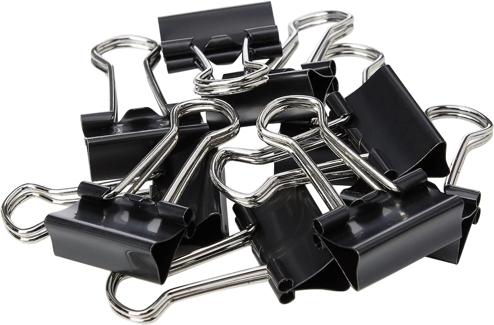 image 1 of Q-Connect Foldback Clip 19mm Black (Pack of 10) KF01282