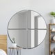 image 7 of The Quadrants - New Black XL Circular Metal Wall Mirror Made up of 4 Parts 70" X 70" (180 x 180CM) Black