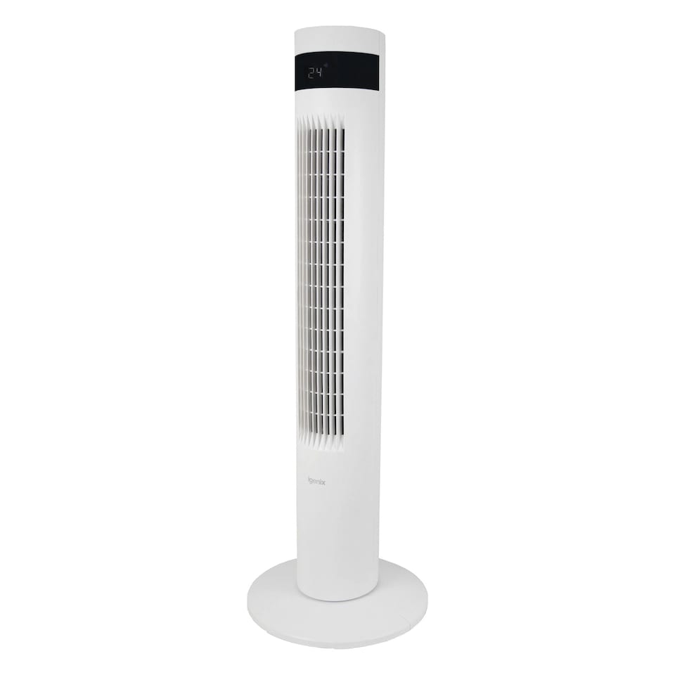 image 1 of Igenix IGFD6035W Digital Tower Fan, 35 Inch, White