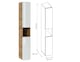 image 6 of Bathroom Furniture Set Vanity Unit 400mm Sink Tall Cabinet White Gloss Oak Aruba