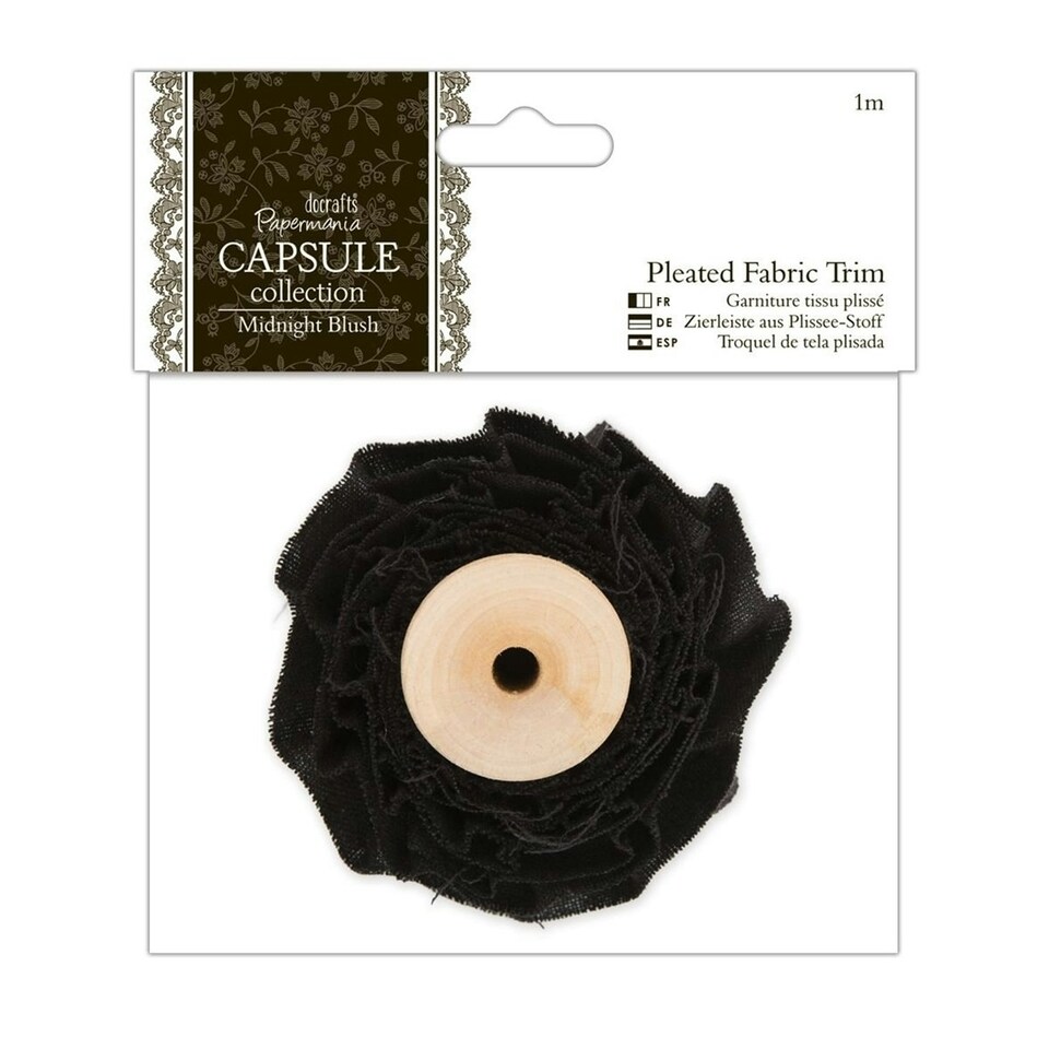 1m Pleated Fabric Trim - Capsule Collection